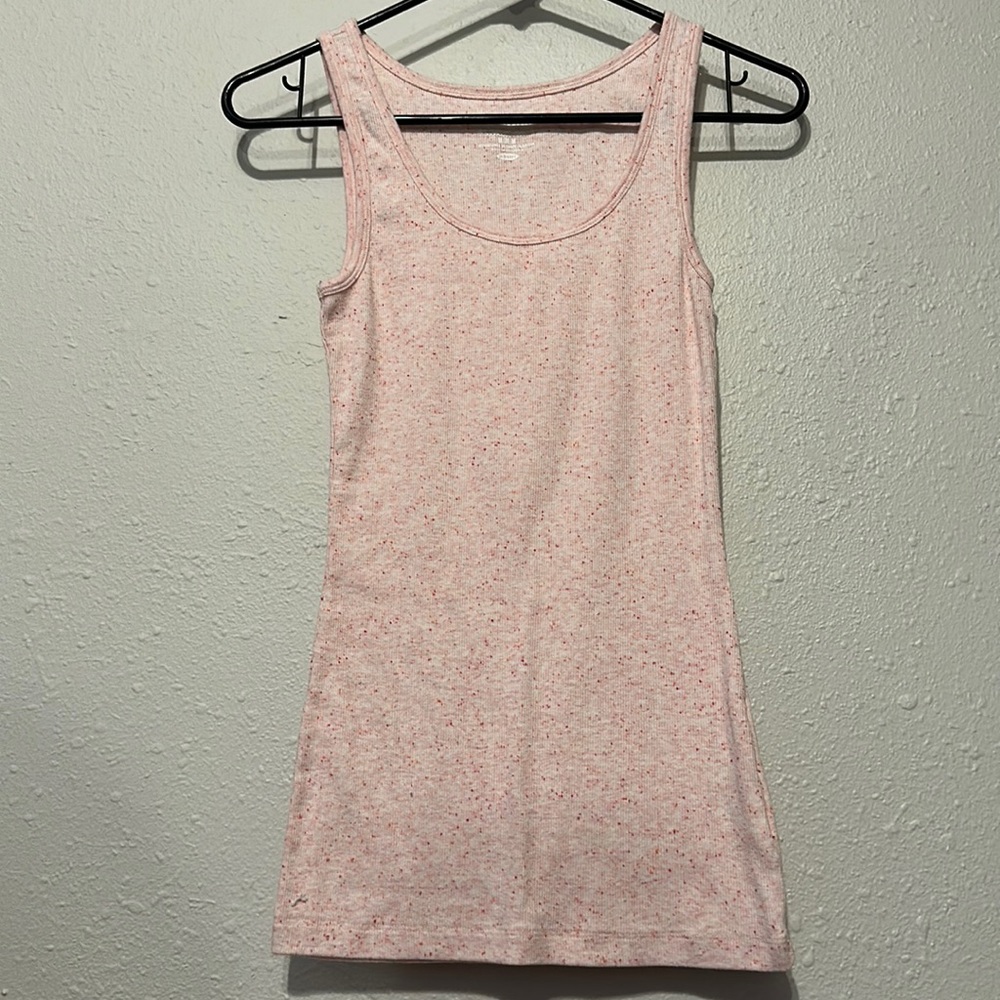 Old Navy Perfect Tank Top Speckled Pink Size M